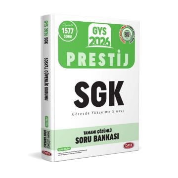 Data Yayınları 2026 GYS Sosyal Güvenlik Kurumu SGK Prestij Çözümlü Soru Bankası