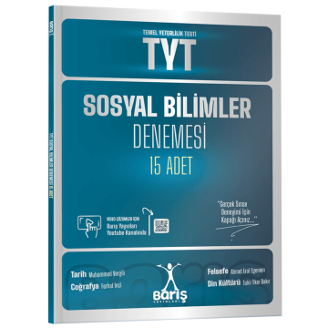 Barış Yayınları TYT Sosyal Bilimler Denemesi 15 Adet Barış Yayınları