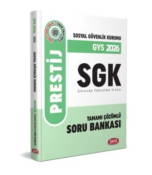 Data Yayınları 2026 GYS Sosyal Güvenlik Kurumu SGK Prestij Çözümlü Soru Bankası