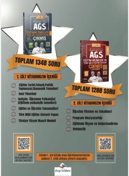 Dizgi Kitap 2026 MEB AGS Tamamı Video Çözümlü Eğitim Bilimleri ve Türk Milli Eğitim Sistemi Çıkmış Sorular Ziya Sümer Özgür Hamal