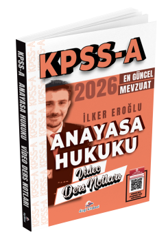Dizgi Kitap 2026 KPSS A Anayasa Hukuku Video Ders Notları İlker Eroğlu