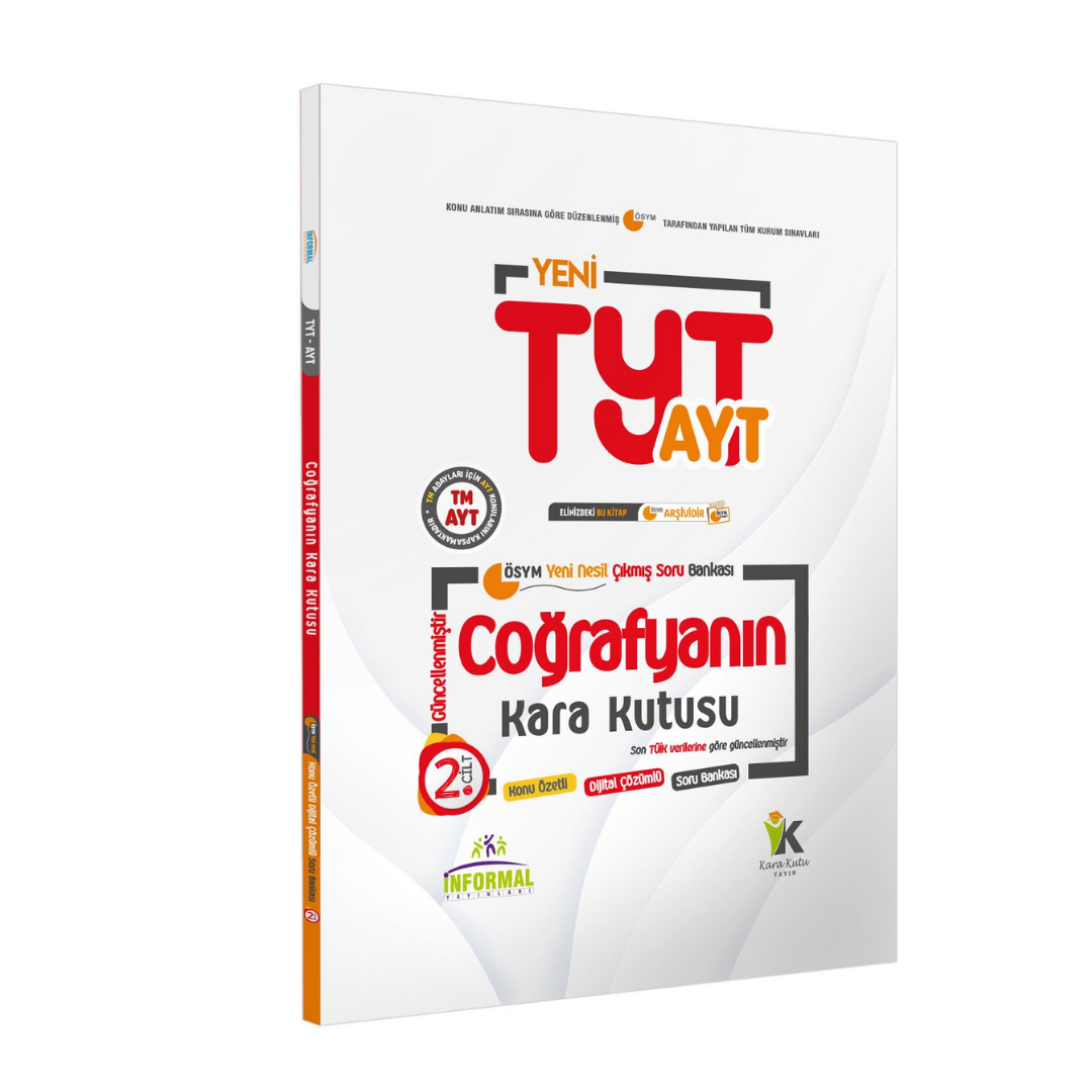 TYT-AYT Coğrafyanın Kara Kutusu 2.Cilt Konu Özetli Dijital Çözümlü ÖSYM Çıkmış Soru Bankası İnformal Yayınları