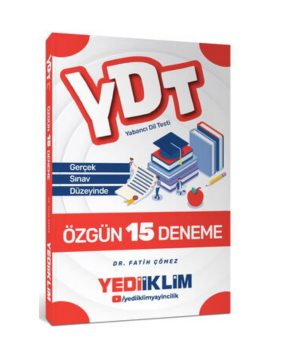 Yediiklim Yayınları YDT 15 Özgün Deneme Fatih ÇÖMEZ