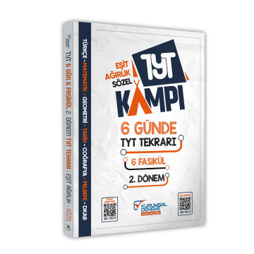 2026 YKS- TYT 2. Dönem Tekrar Kampı  6 Günde 6 Fasikül Seti  Eşit Ağırlık-Sözel Kurumsal Deneme Yayınları