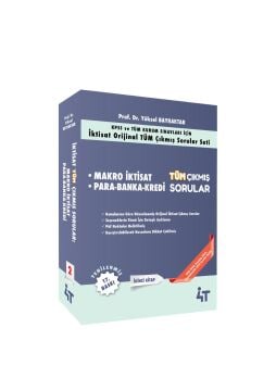 MAKRO İKTİSAT – PARA – BANKA – KREDİ  Cilt 2 Tüm Çıkmış Sorular 4t Yayınevi