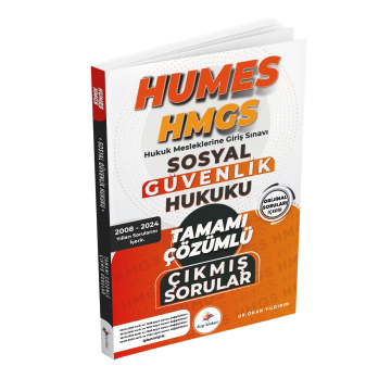 Dizgi Kitap 2025 Humes HMGS Sosyal Güvenlik Hukuku Tamamı Çözümlü Orijinal Çıkmış Sorular