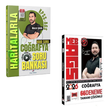 Dizgi Kitap 2026 Kpss Meb Ags Haritalarla Coğrafya Tamamı Soru Bankası ve MEB AGS Coğrafya 66 Deneme Yargı Yayınları Seti