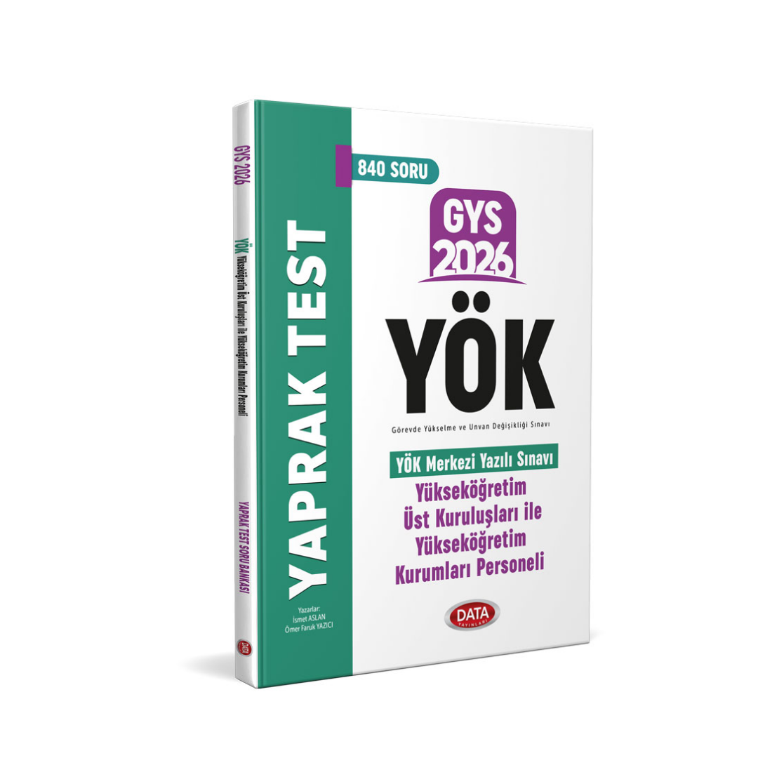 YÖK Üst Kuruluşları ile YÖK Personeli GYS Yaprak Test Data Yayınları