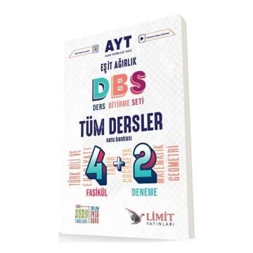 Limit Yayınları AYT Eşit Ağırlık Tüm Dersler 4+2 Soru Bankası