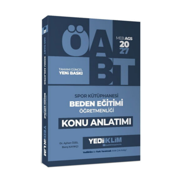Yediiklim Yayınları 2027 MEB AGS ÖABT Spor Kütüphanesi Beden Eğitimi Öğretmenliği Konu Anlatımı