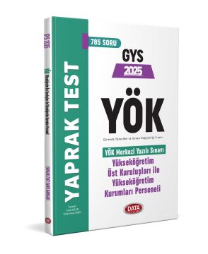 Yükseköğretim Üst Kuruluşları İle Yükseköğretim Kurumları Personeli (Yök) Yaprak Test Data Yayınları