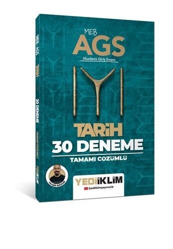 MEB AGS KAYI Tarih Tamamı Çözümlü 30 Deneme Yediiklim Yayınları