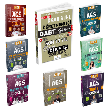 Dizgi Kitap 2026 Meb Ags Çıkmış Sorular & Öabt DKAB İHL Çıkmış Sorular Seti - Konu Tasnifli ve Tamamı Video Çözümlü