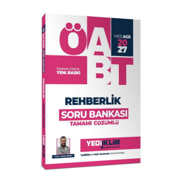 Yediiklim Yayınları 2027 MEB AGS ÖABT Rehberlik Tamamı Çözümlü Soru Bankası Hasan Sanlı