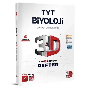 3D Yayınları TYT Biyoloji Video Destekli Defter
