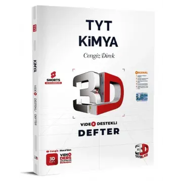 3D Yayınları TYT Kimya Video Destekli Defter