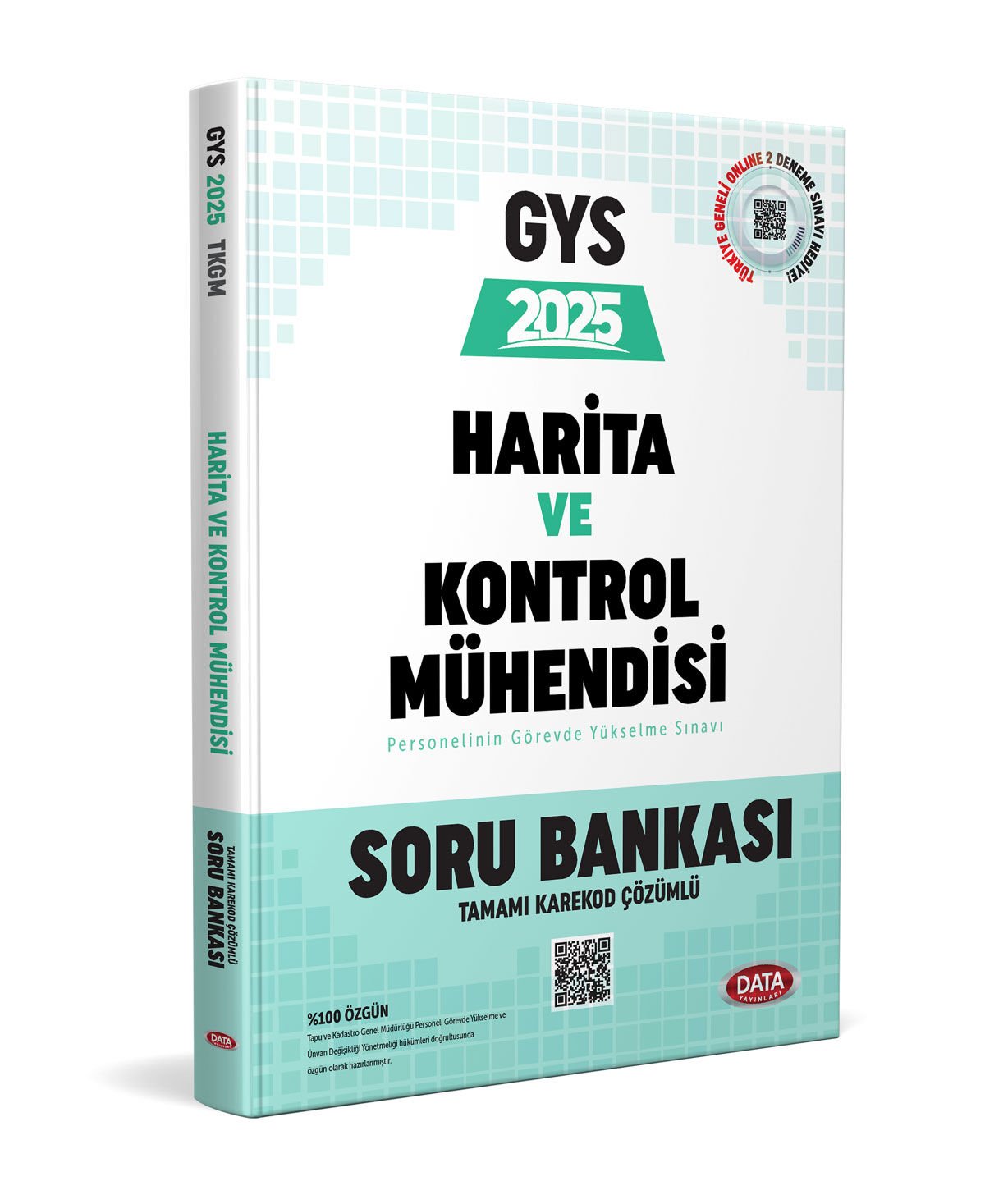 Tapu ve Kadastro Genel Müdürlüğü Harita ve Kontrol Mühendisi Unvan Değişikliği Sınavı Soru Bankası  Data Yayınları