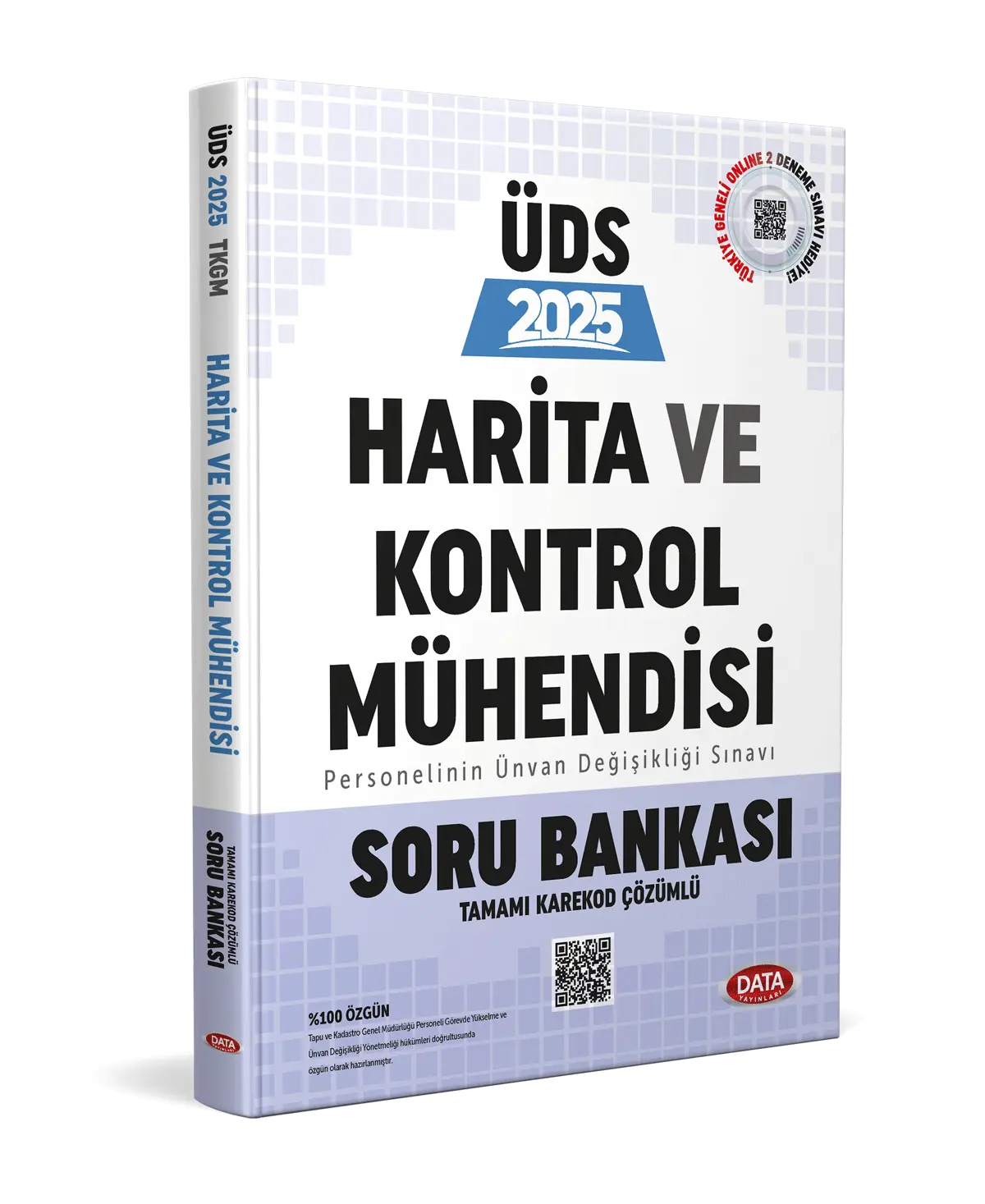 Tapu ve Kadastro Genel Müdürlüğü Harita ve Kontrol Mühendisi Unvan Değişikliği Sınavı Soru Bankası  Data Yayınları