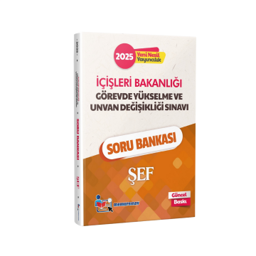 2025 İçişleri Bakanlığı GYS Ve Unvan Değişikliği Şef Soru Bankası Memur Sınav