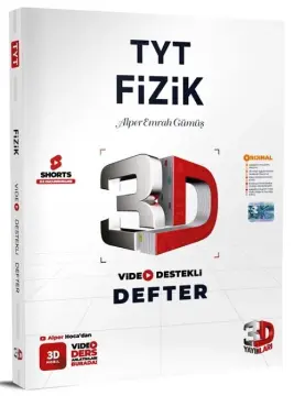 3D Yayınları TYT Fizik Video Destekli Defter