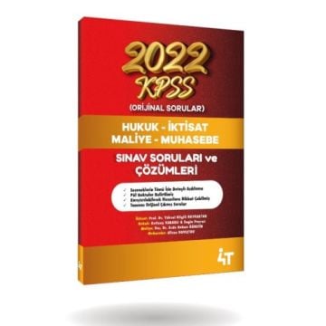 4T Yayınları KPSS A Grubu 2022 Sınav Soruları Çözümlü - Yüksel Bilgili Bayraktar