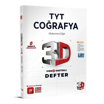 3D Yayınları TYT Coğrafya Video Destekli Defter