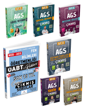 Dizgi Kitap 2026 Meb Ags Çıkmış Sorular & Öabt Fen Bilimleri Öğretmenliği Çıkmış Sorular Seti - Konu Tasnifli ve Tamamı Video Çözümlü