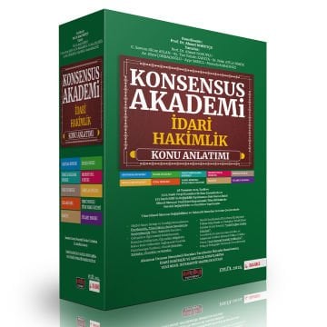 Konsensus Akademi İdari Hakimlik Konu Anlatımlı Set Eylül 2024 Savaş Yayınları