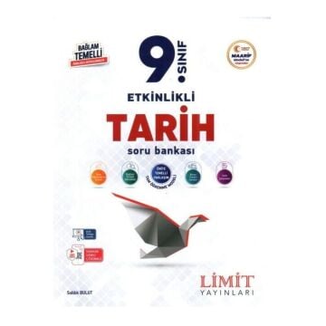 Limit Yayınları 9. Sınıf Tarih Etkinlikli Maarif Soru Bankası Sıddık Bulut