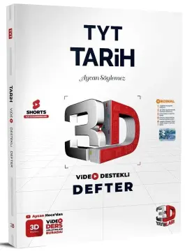 3D Yayınları TYT Tarih Video Destekli Defter