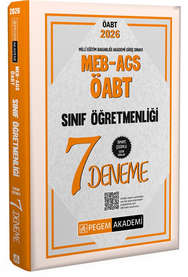 2026 MEB AGS ÖABT Sınıf Öğretmenliği Tamamı Çözümlü 7 Deneme Pegem Yayınları