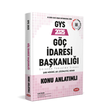 2025 Göç İdaresi Başkanlığı GYS Konu Anlatımlı Data Yayınları