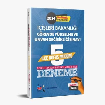İçişleri Bakanlığı GYS Ve Unvan Değişikliği İlçe Nüfus Müdürü 5 Deneme 2024