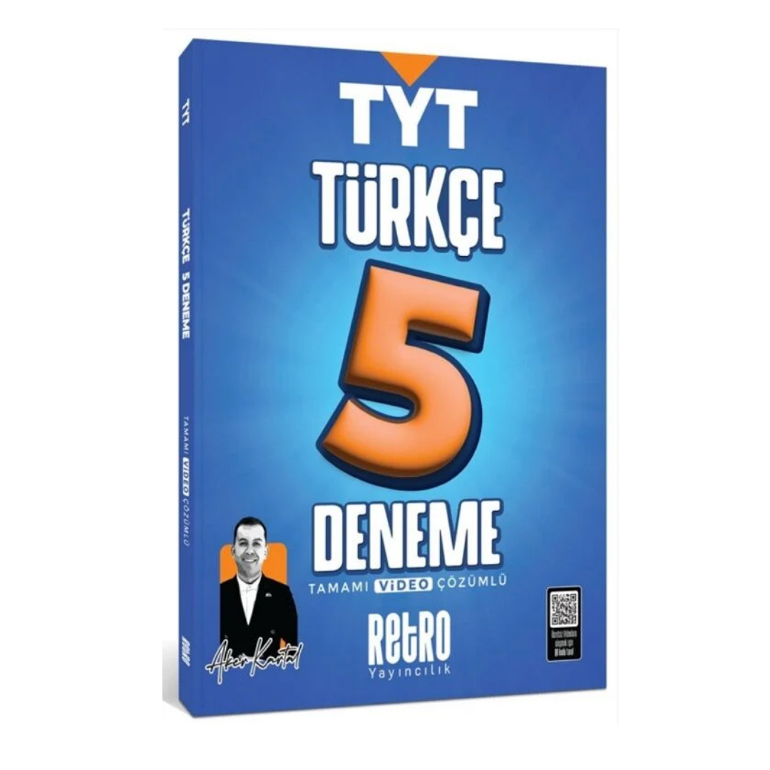 YKS TYT Türkçe 5 Deneme Çözümlü - Aker Kartal Retro Yayıncılık