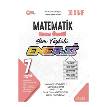 Palme Yayınları 10. Sınıf Matematik Enerji Konu Özetli Soru Fasikülleri