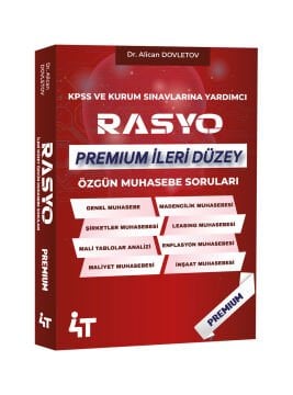 4T Yayınları RASYO PREMIUM Özgün Muhasebe Soruları