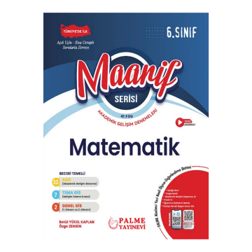 Palme Yayınları 6. Sınıf Matematik Maarif Serisi Akademik Gelişim Denemeleri 41 Föy