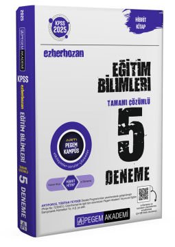 2025 KPSS Ezberbozan Eğitim Bilimleri Tamamı Çözümlü 5 Deneme Pegem Yayınları