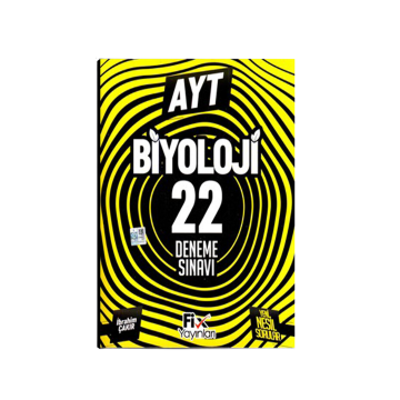 AYT Biyoloji 22 Denemeleri Fix Yayınları
