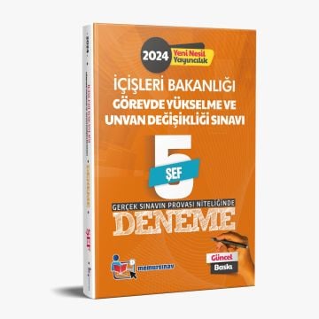 İçişleri Bakanlığı GYS Ve Unvan Değişikliği Şef 5 Deneme 2024