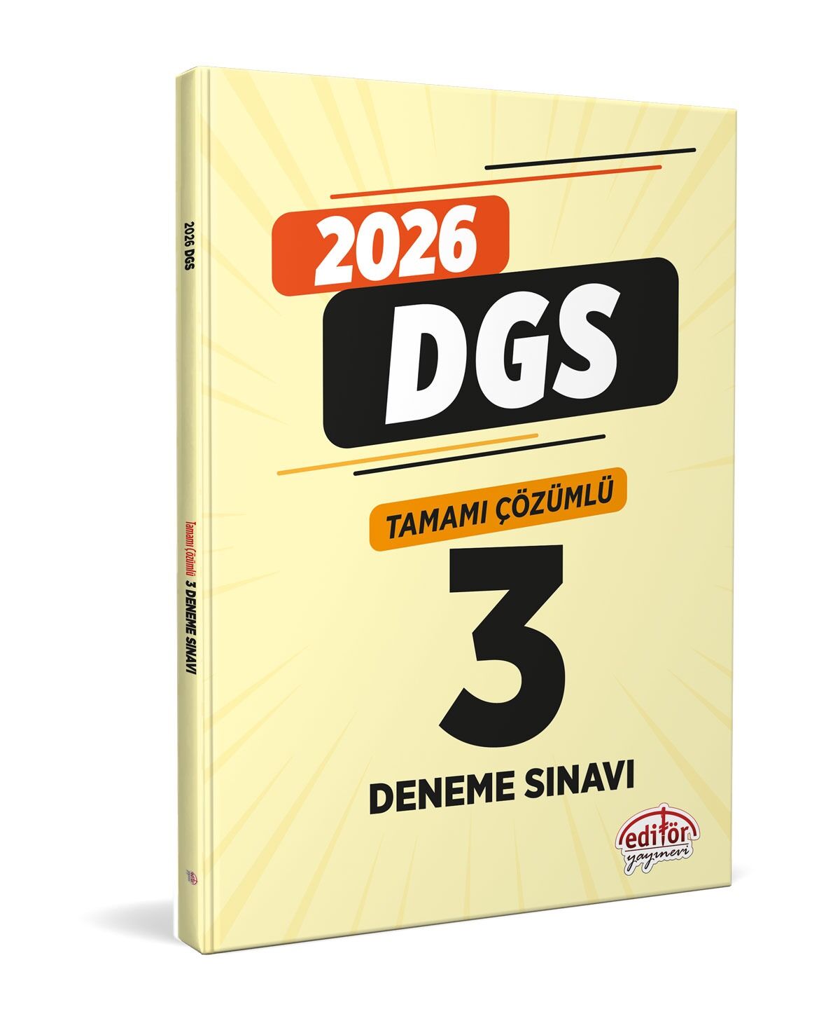 2026 DGS Tamamı Çözümlü 3 Deneme Sınavı Editör Yayınları