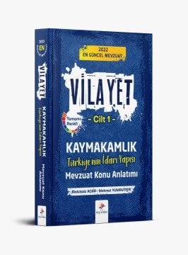 Dizgi Kitap 2022 Vilayet Türkiye’nin İdari Yapısı Mevzuat Konu Anlatımı