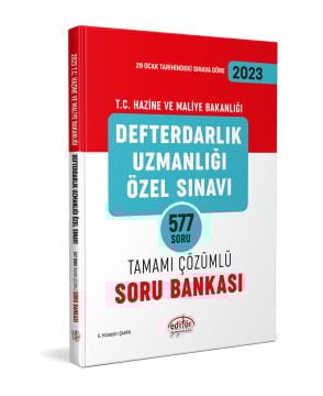DEFTERDAR UZMANLIĞI ÖZEL SINAVI 577 SORU TAMAMI ÇÖZÜMLÜ SORU BANKASI