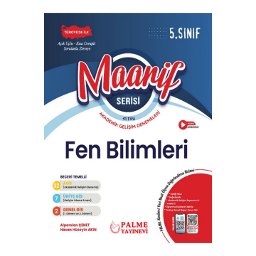 Palme Yayınları 5. Sınıf Fen Bilimleri Maarif Serisi Akademik Gelişim Denemeleri 41 Föy