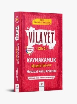 Dizgi Kitap Vilayet Mahalli İdareler Mevzuat Konu Anlatımı 2022