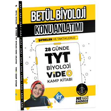 KR Akademi Betül Biyoloji Konu Anlatımı 28 Günde TYT Biyoloji Video Kamp Kitabı