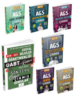 Dizgi Kitap 2026 Meb Ags Çıkmış Sorular & Öabt Sosyal Bilgiler Öğretmenliği Çıkmış Sorular Seti - Konu Tasnifli ve Tamamı Video Çözümlü