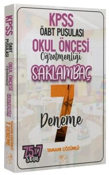 ÖABT Okul Öncesi Öğretmenliği Saklambaç 7 Deneme Çözümlü CBA Yayınları