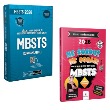 Dizgi Kitap 2026 Diyanet İşleri Başkanlığı Mesleki Bilgiler Seviye Tespit Sınavı MBSTS Soru Bankası ve Diyanet İşleri Başkanlığı Mesleki Bilgiler Seviye Tespit Sınavı MBSTS Konu Anlatımlı Pegem Yayınları Seti