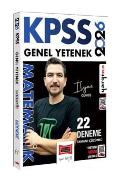 Yargı Yayınları 2026 KPSS Genel Yetenek Tamamı Çözümlü Matematik 22 Deneme (İlyas Güneş)